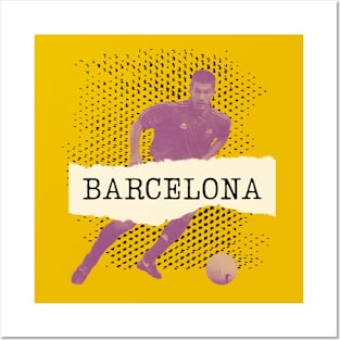 Pep Guardiola Barcelona 90s Nostalgia Posters and Art